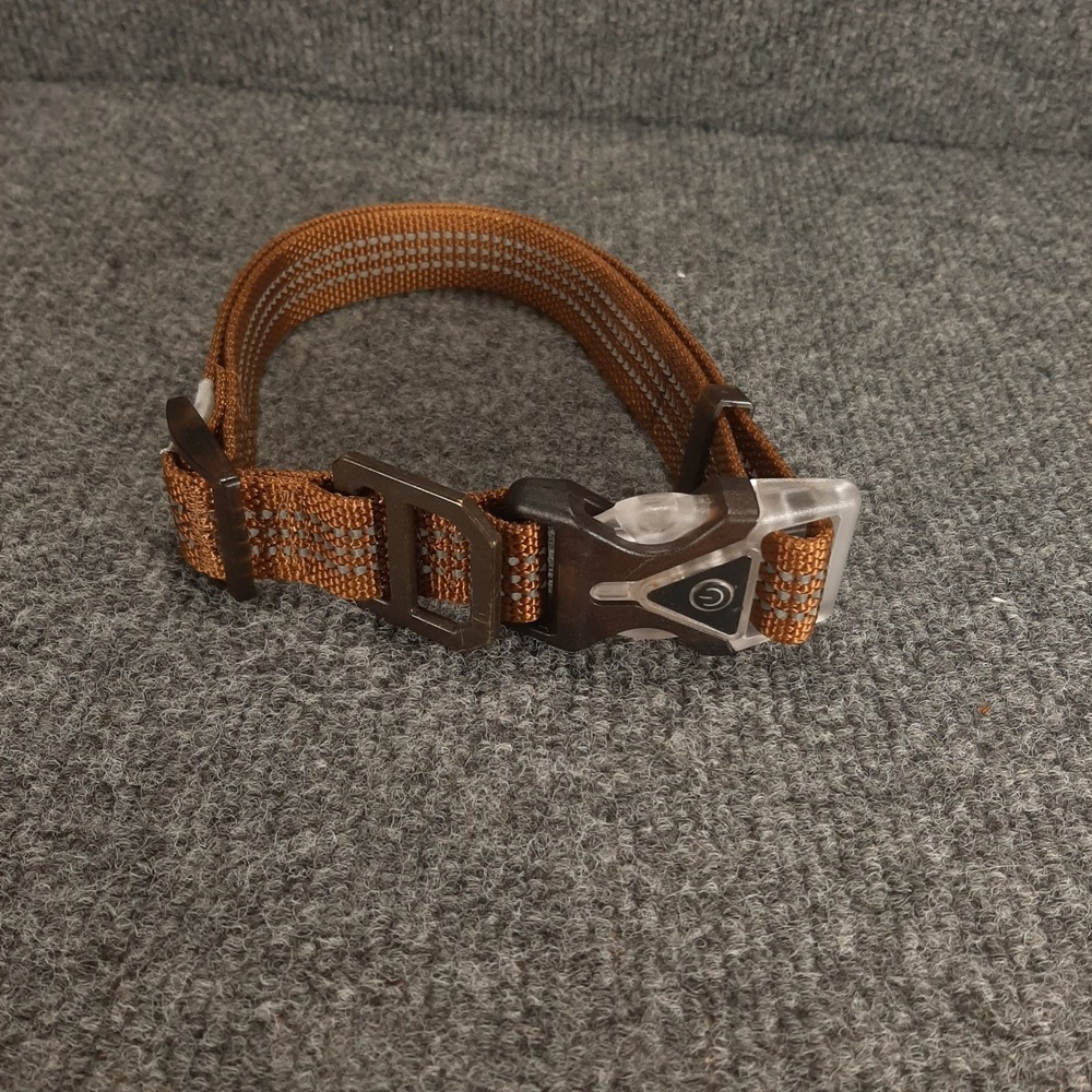 Carhartt Dog Collar Tradesman P0000287 Large Brown Unisex Reflective Adjustable